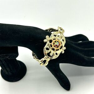 VTG Imperial Jewels Parure Bracelet Aurora Borealis Faux Seed Pearls